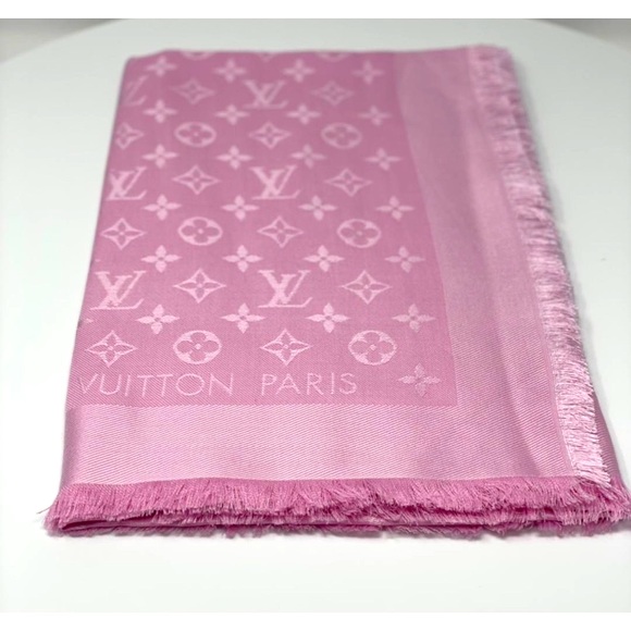 ❗️SOLD❗️Louis Vuitton monogram shawl M73654 rose pink - Picture 4 of 9